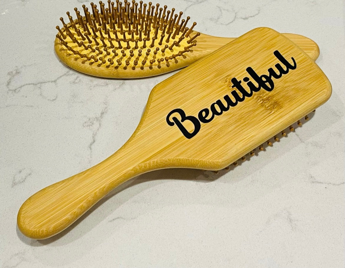 Full size Bamboo Beautiful Hairbrush